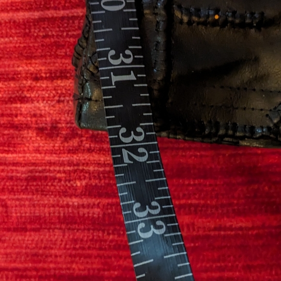 Vintage Lip Service Sex in the Saddle patchwork low rise bootcut PVC pants - 34 - Picture 15 of 15